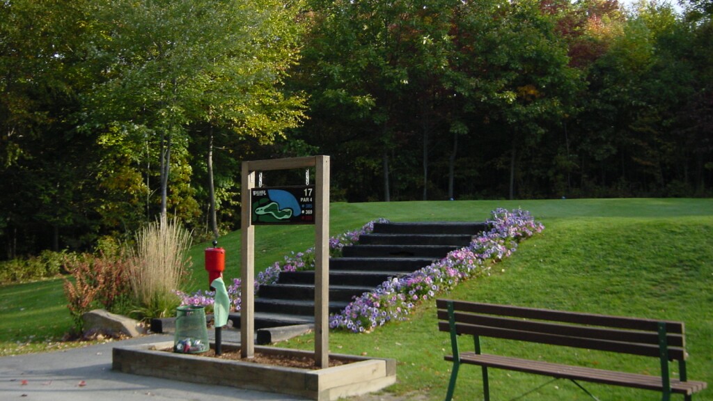 View of path on golf course